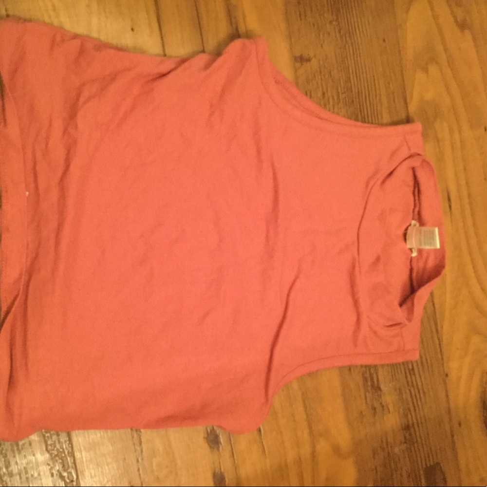 Pink halter top.